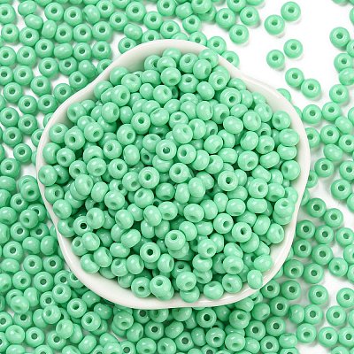 Imitation Jade 3/0 Glass Seed Beads SEED-Z001-A-B10-1