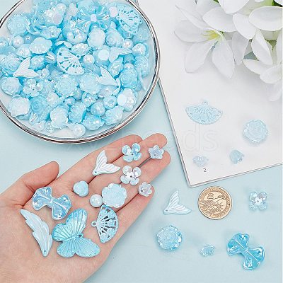 100G Plastic Pendants & Beads & Decoden Cabochons OHAR-SC0002-99C-1