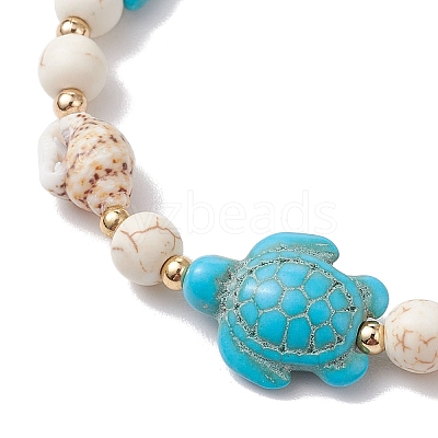 Shell Beaded Bracelets BJEW-TA00589-01-1