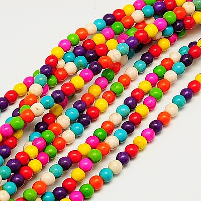 Synthetic Turquoise Beads Strands TURQ-G106-10mm-02-1