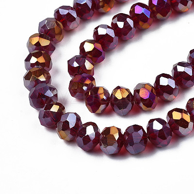 Electroplate Glass Beads Strands EGLA-A034-T3mm-B29-1
