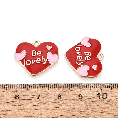 Alloy Enamel Pendants ENAM-T024-58A-G-1