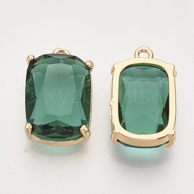 Faceted Glass Pendants X-GLAA-T010-005A-01-1
