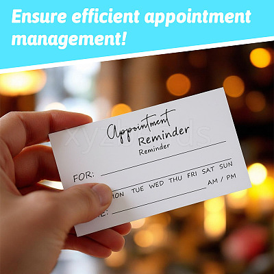 50Pcs Paper Appointment Reminder Cards AJEW-TADJ0001-22-1