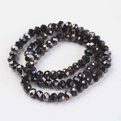 Electroplate Opaque Glass Beads Strands LS-EGLA-A034-P4mm-P01-1