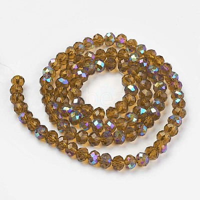 Electroplate Glass Beads Strands EGLA-A034-T2mm-L10-1