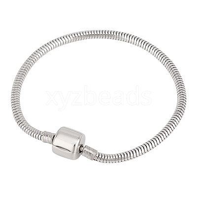 304 Stainless Steel European Style Bracelets for Jewelry Making STAS-PH0006-02B-1