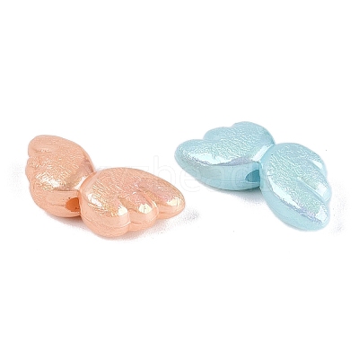 Luminous UV Plating Opaque Acrylic Beads OACR-N160-50-1