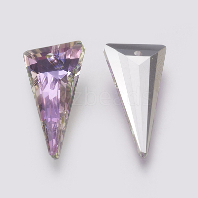 K9 Glass Rhinestone Pendants GLAA-K034-J02-1