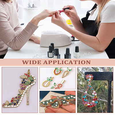 1000Pcs Glass Rhinestone Cabochons DIY-LP0002-52D-1