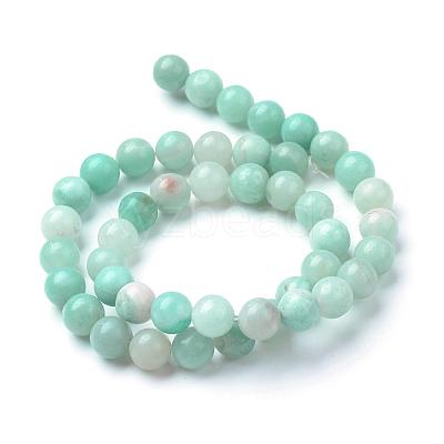 Natural Amazonite Beads Strands G-T055-6mm-17-1