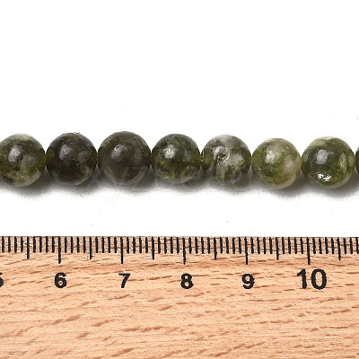 Natural Green Lepidolite Beads Strands G-K350-C01-8mm-1