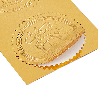 Self Adhesive Gold Foil Embossed Stickers DIY-WH0211-054-1