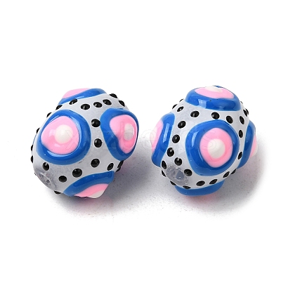 Glass Enamel Beads GLAA-C038-01J-1
