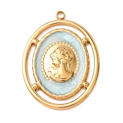 304 Stainless Steel with Enamel Pendants SA-CBA53DF-02-1