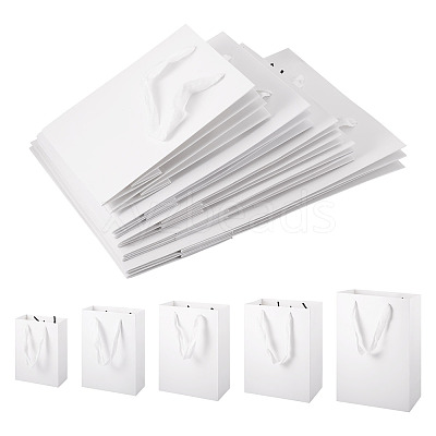 10Pcs 5 Sizes Kraft Paper Gift Shopping Bags Set ABAG-TA0002-23A-1