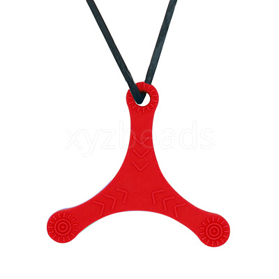Dart Shape Food Grade Eco-Friendly Silicone Pendants PW-WGD6024-03-1