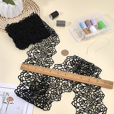 Polyester Lace Trim OCOR-WH0111-142A-1