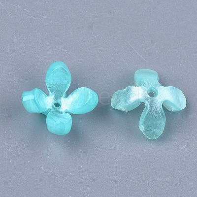 Cellulose Acetate(Resin) Bead Caps KK-S161-05F-1