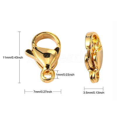 304 Stainless Steel Lobster Claw Clasps STAS-R050-11x7mm-02-1