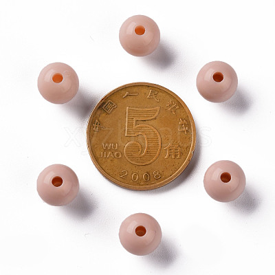 Opaque Acrylic Beads MACR-S370-C8mm-34-1