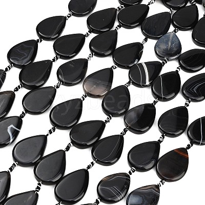 Natural Banded Agate/Striped Agate Beads Strands GG-CBAE0EB-01A-02-1