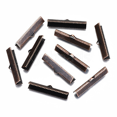 Iron Ribbon Crimp Ends IFIN-R228-09R-1