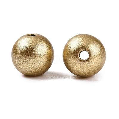Matte Style Spray Painted Acrylic Beads X-ACRP-S669-8mm-02-1-1