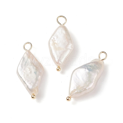 Natural Keshi Pearl Pendants X-PALLOY-JF01932-1