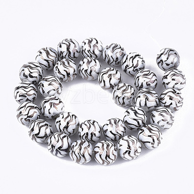 Electroplate Glass Beads Strands X-EGLA-S177-09B-01-1