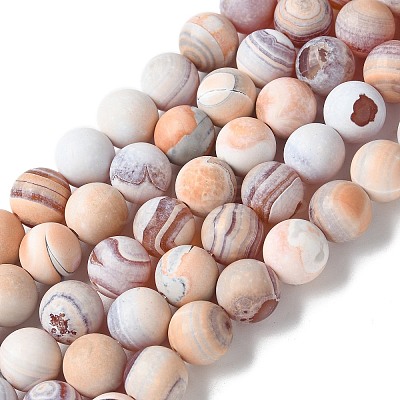 Natural Fire Crackle Agate Beads Strands G-G190-A01-01-1