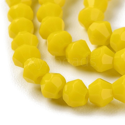 Opaque Solid Color Imitation Jade Glass Beads Strands EGLA-A039-P4mm-D05-1