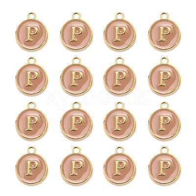 Golden Plated Alloy Enamel Charms ENAM-S118-06P-1