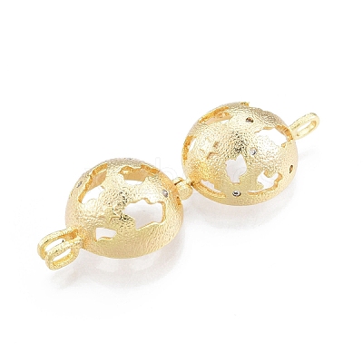Brass Hollow Diffuser Locket Pendants KK-C006-27G-1