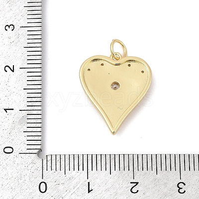 Brass Micro Pave Cubic Zirconia Pendants KK-U058-58B-G-1