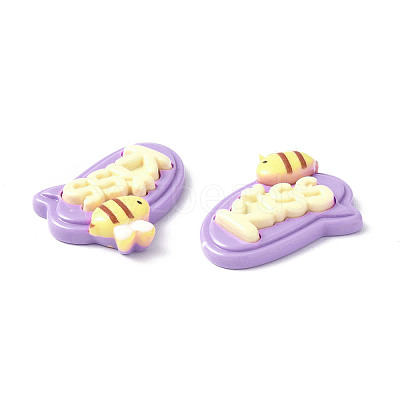 Opaque Resin Cabochons CRES-P023-01D-1