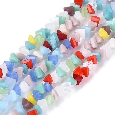 Opaque Glass Beads Strands GLAA-N019-3mm-01-1