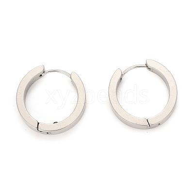 304 Stainless Steel Huggie Hoop Earrings EJEW-O087-09G-P-1