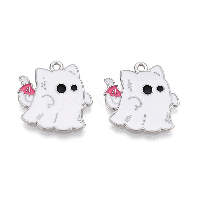 Halloween Theme Alloy and Enamel Pendants ENAM-T021-31B-01P-1