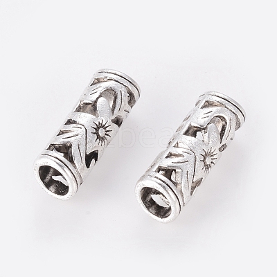 Tibetan Style Hollow Tube Beads LF10482Y-NF-1