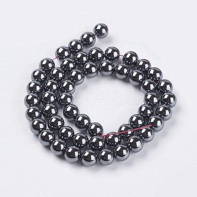 Non-Magnetic Synthetic Hematite Beads Strands G-H1071-1-1
