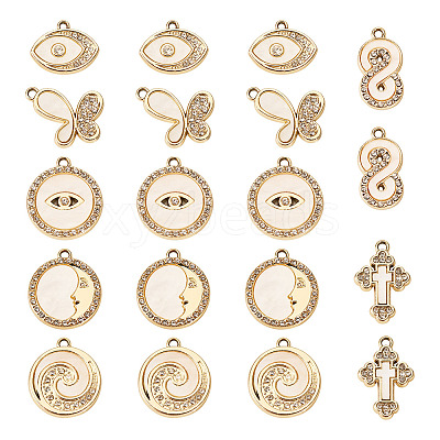 28Pcs 7 Styles Alloy Pendants FIND-TA0004-61-1
