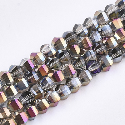 Electroplate Glass Beads Strands EGLA-S176-07B-B03-1