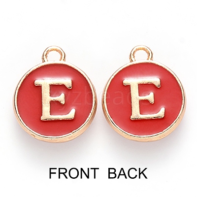 Golden Plated Enamel Alloy Charms ENAM-SZ0001-26C-E-1