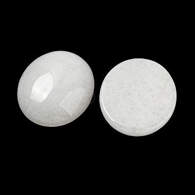 Natural White Jade Cabochons X-G-C115-01B-44-1
