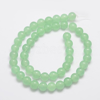 Natural & Dyed Malaysia Jade Bead Strands X-G-A146-8mm-A26-1