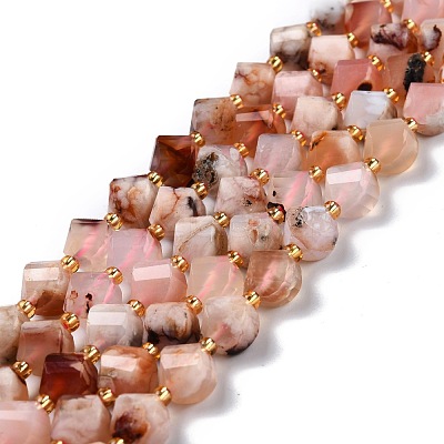 Natural Cherry Blossom Agate Beads Strands G-L579-03-1