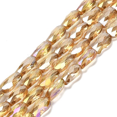 Electroplate Glass Beads Strands EGLA-P066-01A-AB04-1