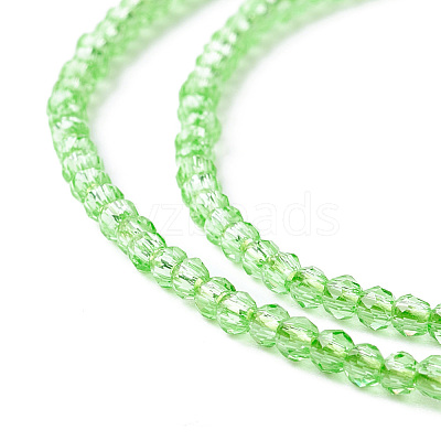 Transparent Glass Beads Strands GLAA-C019-01A-25-1