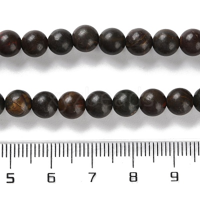 Natural Polychrome Jasper/Picasso Stone/Picasso Jasper Beads Strands G-C160-01-6mm-1